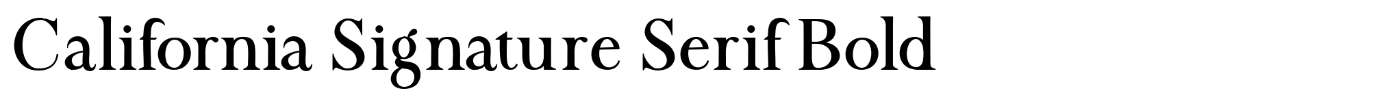 California Signature Serif Bold image